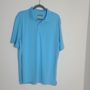 Jack Nicholson blue poll shirt